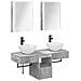 Set di Armadi da Bagno 5 pcs Grigio Cemento 43 x 11,5 x 60,5 cm - Foto miniatura 1