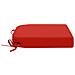 Cuscini per sedile a 4 pezzi SOEST 4 pcs 100% Poliestere Rosso - Foto miniatura 3