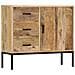 Credenza 88x30x71 Cm Legno Massello Di Mango - Foto miniatura 1