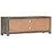 Mobile Porta Tv Grigio 120x30x40 Cm Legno Massello Di Mango - Foto miniatura 4