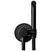 Rubinetto Bidet Miscelatore Ceramica Manico 1,2m Tubo Flessibile Ottone Nero - Foto miniatura 3