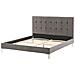 Letto In Velluto Grigio 140 X 200 Cm Ambert - Foto miniatura 14