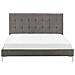 Letto In Velluto Grigio 140 X 200 Cm Ambert - Foto miniatura 15