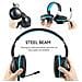 Pro Stereo Gaming Headset Per Ps4 Pc Xbox One S X Nintendo Switch Controller E Pc Portatile Mac Rumore Ear Apple Annulla Sopra Con Il Mic Led (blu Nero)  - Foto miniatura 2