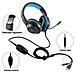 Pro Stereo Gaming Headset Per Ps4 Pc Xbox One S X Nintendo Switch Controller E Pc Portatile Mac Rumore Ear Apple Annulla Sopra Con Il Mic Led (blu Nero)  - Foto miniatura 3