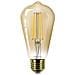 Lampadina Led Edison Filamento Vintage E27 - 50w Ambra Trasparente - Compatibile Dimmer - Vetro - Foto miniatura 1