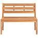 Panchina da Giardino 114 cm in Legno Massello di Teak - Foto miniatura 3