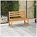 Panchina da Giardino 114 cm in Legno Massello di Teak - Foto miniatura 1