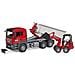 Mezzo Cantiere Bruder 03767 Man Camion Tgs Con Container E Ruspa Schae - Foto miniatura 1