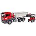 Mezzo Cantiere Bruder 03767 Man Camion Tgs Con Container E Ruspa Schae - Foto miniatura 4
