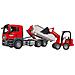 Mezzo Cantiere Bruder 03767 Man Camion Tgs Con Container E Ruspa Schae - Foto miniatura 6