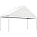 Gazebo Con Tetto Bianco 13,38x5,88x3,75 M In Polietilene - Foto miniatura 2