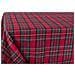 Tovaglia Cucina Soggiorno Misto Cotone Fantasia Tinto In Filo Con Lurex Mod. Natalina Scozzese 140x300cm Rosso - Foto miniatura 4