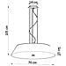 Lampadario Vega 70 Bianco Sl. 0819 - Minimalista Lampadari Bianco 105x70x70 Cm - Foto miniatura 7