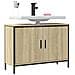 Mobile Lavabo Bagno Rovere Sonoma 80x30x60 Cm Legno Multistrato - Foto miniatura 3