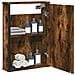 Mobile Bagno Specchio Rovere Fumo 42x12x60 Cm Legno Multistrato - Foto miniatura 1