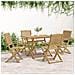 Sedie Giardino Pieghevoli 4 Pz 57,5x54,5x90 Cm Massello Acacia - Foto miniatura 4