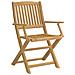 Sedie Giardino Pieghevoli 4 Pz 57,5x54,5x90 Cm Massello Acacia - Foto miniatura 7