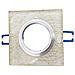 10 Porta Faretto Da Incasso Supporto Quadrato Portafaretti Vetro Color Oro P16 - Foto miniatura 2