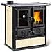 Cucina a Legna ROSETTA 5.0 VST Potenza Termica Nominale 7,9 kW 226 m³ Riscaldabili Colore Crema - Foto miniatura 1
