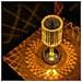 Lampada Tavolo Led Ricaricabile 3 Tonalita' Di Luce Effetto Cristallo 1008 - Foto miniatura 3