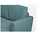 Divano Yasel 2 Posti (due Sedute Da 60cm) + Pouf Misure Esterne L. 152 P. 155 Colore Petrolio - Foto miniatura 2