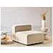 Sezione A 1 Posto Ardal Tessuto Beige - Foto miniatura 1