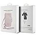 Borsa A Tracolla Con Zip Per Telefono 4g Con Logo Triangolare, Rosa - Foto miniatura 5