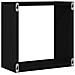 Mensole Parete a Cubo 2 pz Rovere Nero 30x15x30 cm Truciolato - Foto miniatura 3