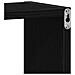 Mensole Parete a Cubo 2 pz Rovere Nero 30x15x30 cm Truciolato - Foto miniatura 8