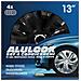 Set 4 Copricerchi 13'' Alulook Delta Black - Foto miniatura 2