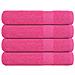 Asciugamani Per Sauna 4 Pz Rosa 80x200 Cm 360 G/m 100% Cotone - Foto miniatura 1