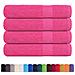 Asciugamani Per Sauna 4 Pz Rosa 80x200 Cm 360 G/m 100% Cotone - Foto miniatura 2