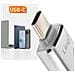 Adattatore Otg Usb E Usb C A Usb C Trasferimento Veloce, Argento - Foto miniatura 3