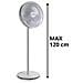 Ventilatore a Piantana Slim INN-532, Design Elegante, Diametro 40 cm, 3 Velocità, 6 Pale, Inclinazione Verticale Regolabile, Oscillazione Automatica, Base Stabile, Potenza 45W - Foto miniatura 3