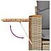 Set Divani da Giardino 11 pz con Cuscini Beige in Polyrattan - Foto miniatura 8