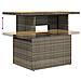 Set Divano da Giardino 9pz con Cuscini Grigio Polyrattan Acacia - Foto miniatura 9