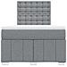Giroletto a Molle con Materasso Grigio Chiaro 120x190cm Tessuto - Foto miniatura 4