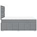 Giroletto a Molle con Materasso Grigio Chiaro 120x190cm Tessuto - Foto miniatura 5