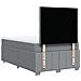 Giroletto a Molle con Materasso Grigio Chiaro 120x190cm Tessuto - Foto miniatura 6