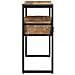 Tavolini Nero 120x33x75 cm Legno Massello di Mango e Metallo - Foto miniatura 6