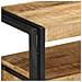 Tavolini Nero 120x33x75 cm Legno Massello di Mango e Metallo - Foto miniatura 8