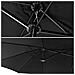Ombrello Doppio 2,7x4,6m Linai Nero - Foto miniatura 4