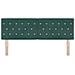 Testiera LED con luci a strisce a LED Verde scuro 80 cm Velluto - Foto miniatura 5
