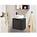 Mobile Lavabo A Parete Suzano 45 Cm Nero - Foto miniatura 1