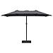 Ombrello da giardino Antracite 385 x 209 x 244 cm Tessuto - Foto miniatura 4
