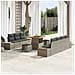 Set Divano da Giardino 10 pcs Grigio chiaro e grigio scuro - Foto miniatura 2