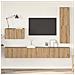 Set mobile TV 4 pcs rovere artigianale 30.5 x 30 x 110 cm - Foto miniatura 2