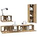 Set mobile TV 4 pcs rovere artigianale 30.5 x 30 x 110 cm - Foto miniatura 3