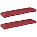 Set di Cuscini per Pallet 2 pcs Rosso vino 150 x 40 x 8 cm - Foto miniatura 1